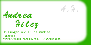 andrea hilcz business card